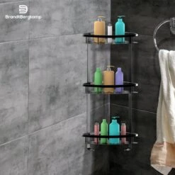 BrandtBergkamp Doucherek Zonder Boren – Badkamerrek – 3 Laags – Zwart -Badkamerartikelen Winkel 1200x1200 1942