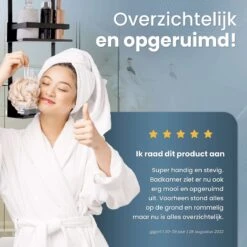 Rohzzi Doucherek Zonder Boren - 30 Dagen Uitproberen - Doucherek Hangend - Badkamer Accessoires - RVS - 2 Laags -Badkamerartikelen Winkel 1200x1200 1977