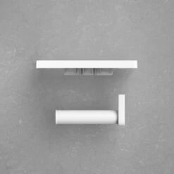 Framehack Toiletrolhouder Met Plankje Zelfklevend Zonder Boren - WC Rolhouder - Toiletrolhouder Wit - Planchet Badkamer Wit - Opbergplankje -Badkamerartikelen Winkel 1200x1200 201