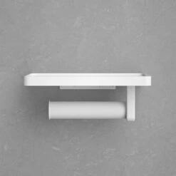Framehack Toiletrolhouder Met Plankje Zelfklevend Zonder Boren - WC Rolhouder - Toiletrolhouder Wit - Planchet Badkamer Wit - Opbergplankje -Badkamerartikelen Winkel 1200x1200 202