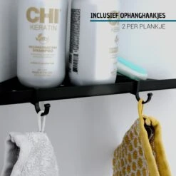 Vannons - Doucherek - Doucherek Hangend - Doucheplankje - Metaal - Set Van 2 - Zwart 16 Vannons - Doucherek - Doucherek Hangend - Doucheplankje - Metaal - Set Van 2 - Zwart -Badkamerartikelen Winkel 1200x1200 2037