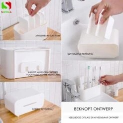 Tandenborstelhouder - Wastafelmeubel - Vrijstaand Of Wandgemonteerd - Wit 11 Tandenborstelhouder - Wastafelmeubel - Vrijstaand Of Wandgemonteerd - Wit -Badkamerartikelen Winkel 1200x1200 2117