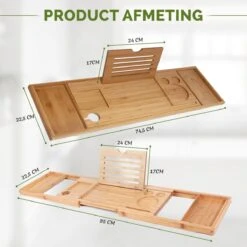Krexs - Badplank – Badbrug - Badplank Voor In Bad – Badrekje - Badtafel - Badkuip Plank - Bamboe Badplank -Badkamerartikelen Winkel 1200x1200 2163