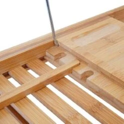 Bamboe Badplank Uitschuifbaar - 70 Tot 105 Cm - Met Boekenhouder -Badkamerartikelen Winkel 1200x1200 2193