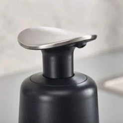 Wonix® - Zeepdispenser - Zeeppompje - Duw Met Pols - 300ml - Zwart -Badkamerartikelen Winkel 1200x1200 2296