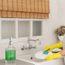 Wonix® - Zeepdispenser - Zeeppompje - Transparant Glas - RVS Pompkop - Met Stickers - 350ml - 2 Stuks -Badkamerartikelen Winkel 1200x1200 2317