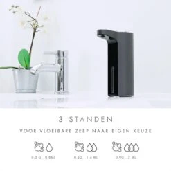 101Products Automatische Zeepdispenser - USB Oplaadbaar - Zeepdispenser Met Sensor - Zeeppompje - Zwart -Badkamerartikelen Winkel 1200x1200 2322