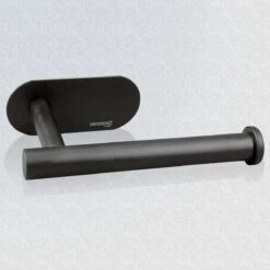 Vannons - Toiletrolhouder - WC Rolhouder Zwart Zonder Boren - Zelfklevend - WC Rol Houder RVS - Zwart -Badkamerartikelen Winkel 1200x1200 31