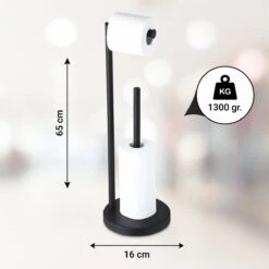 VDN Stainless Wc Rolhouder Staand - Wc Rolhouder Zwart - Toiletrolhouder En Reserverolhouder - RVS - Geschikt Voor 3+1 WC Papier Rollen - 2 In 1 10 VDN Stainless Wc Rolhouder Staand - Wc Rolhouder Zwart - Toiletrolhouder En Reserverolhouder - RVS - Geschikt Voor 3+1 WC Papier Rollen - 2 In 1 -Badkamerartikelen Winkel 1200x1200 447