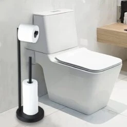 VDN Stainless Wc Rolhouder Staand - Wc Rolhouder Zwart - Toiletrolhouder En Reserverolhouder - RVS - Geschikt Voor 3+1 WC Papier Rollen - 2 In 1 11 VDN Stainless Wc Rolhouder Staand - Wc Rolhouder Zwart - Toiletrolhouder En Reserverolhouder - RVS - Geschikt Voor 3+1 WC Papier Rollen - 2 In 1 -Badkamerartikelen Winkel 1200x1200 448