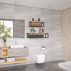 SaniDreams Carbon Handdoekenrek L Zwart - Staal - 90x25x20cm -Badkamerartikelen Winkel 1200x1200 461