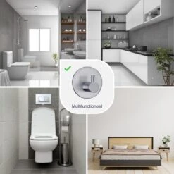 4x Handdoekhaakjes (Zelfklevend) Van RVS Zilver – Zelfklevende Haakjes – Wandhaak – Handdoekhouder – Ophanghaken Voor Keuken Of Badkamer (Accessoires) -Badkamerartikelen Winkel 1200x1200 553