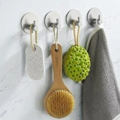 4x Handdoekhaakjes (Zelfklevend) Van RVS Zilver – Zelfklevende Haakjes – Wandhaak – Handdoekhouder – Ophanghaken Voor Keuken Of Badkamer (Accessoires) -Badkamerartikelen Winkel 1200x1200 555