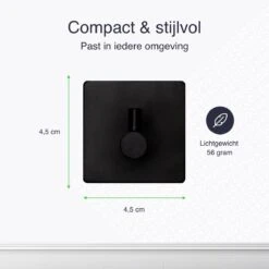 EAVY Zelfklevende Handdoekhaakjes – Set Van 4 Handdoekhouders - RVS 13 EAVY Zelfklevende Handdoekhaakjes – Set Van 4 Handdoekhouders - RVS -Badkamerartikelen Winkel 1200x1200 629