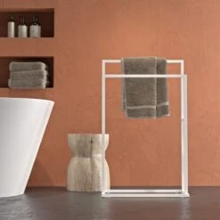 Sealskin Carré - Handdoekrek Vrijstaand - Wit -Badkamerartikelen Winkel 1200x1200 645