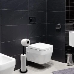 MM Brands WC Rolhouder - Toiletrol Houder Staand - WC Papier Rollenhouder Zonder Boren - Zwart 15 MM Brands WC Rolhouder - Toiletrol Houder Staand - WC Papier Rollenhouder Zonder Boren - Zwart -Badkamerartikelen Winkel 1200x1200 66