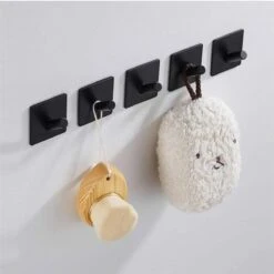 4x Handdoekhaakjes (Zelfklevend) Van RVS Zwart – Zelfklevende Haakjes – Wandhaak – Handdoekhouder – Ophanghaken Voor Keuken Of Badkamer -Badkamerartikelen Winkel 1200x1200 663