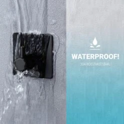 Qitch & Quisine Handdoekhaakjes - Set Van 3 Zwarte Haakjes - Zelfklevend - Waterbestendig - RVS -Badkamerartikelen Winkel 1200x1200 670