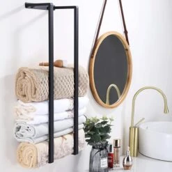 Handdoekrek - 40 Cm - RVS - Handdoekhouder BaderiQ Paris Small - MODEL 2023 - Badkamer Of Toiletruimte - Schroeven Of Plakken - Handdoekenhouders - Handdoekhaak - Rvs Mat Zwart Poedercoating - Small H40xB20xD14 - Ook Beschikbaar In 70 Cm 16 Handdoekrek - 40 Cm - RVS - Handdoekhouder BaderiQ Paris Small - MODEL 2023 - Badkamer Of Toiletruimte - Schroeven Of Plakken - Handdoekenhouders - Handdoekhaak - Rvs Mat Zwart Poedercoating - Small H40xB20xD14 - Ook Beschikbaar In 70 Cm -Badkamerartikelen Winkel 1200x1200 690