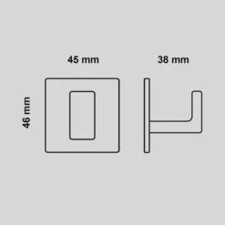 Stål Handdoekhaakjes Zelfklevend Zwart - Vierkant - 4 Stuks -Badkamerartikelen Winkel 1200x1200 734