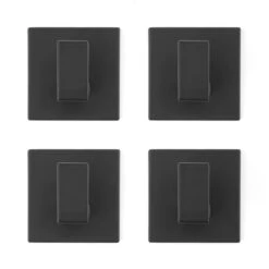 Stål Handdoekhaakjes Zelfklevend Zwart - Vierkant - 4 Stuks -Badkamerartikelen Winkel 1200x1200 741