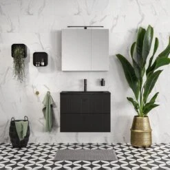 Tiger Tune - Handdoekhaak - Messing Geborsteld / Zwart -Badkamerartikelen Winkel 1200x1200 760