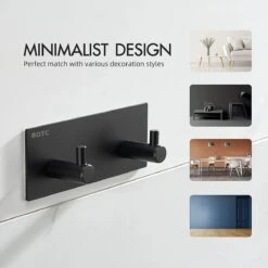 BOTC Handdoekhouder RVS - Handdoekhaakjes 2 In 1 RVS Zelfklevend - Rechthoekig Handdoek Haakjes - Handdoekhaak - Zwart 14 BOTC Handdoekhouder RVS - Handdoekhaakjes 2 In 1 RVS Zelfklevend - Rechthoekig Handdoek Haakjes - Handdoekhaak - Zwart -Badkamerartikelen Winkel 1200x1200 789