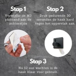 Handdoekhaak Set Zonder Boren RVS Vierkant Zelfklevend - Badjas - Theedoek Hanger - Keuken - Badkamer - Handdoek Haakjes -Badkamerartikelen Winkel 1200x1200 824