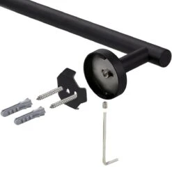 Design Handdoekhouder - Handdoekrek Voor Toilet En Badkamer - RVS Mat Zwart - 30 Cm -Badkamerartikelen Winkel 1200x1200 884