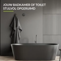 Handdoekhaakjes Zelfklevend - Zwart - Haakjes Handdoek 2st - Badkamer & Keuken -Badkamerartikelen Winkel 1200x1200 890