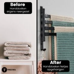 Tolussa Handdoekrek Badkamer Zwart - 30 CM - Handdoekhouder Zwart - Handdoekenrek Badkamer - Draaibaar 22 Tolussa Handdoekrek Badkamer Zwart - 30 CM - Handdoekhouder Zwart - Handdoekenrek Badkamer - Draaibaar -Badkamerartikelen Winkel 1200x1200 924