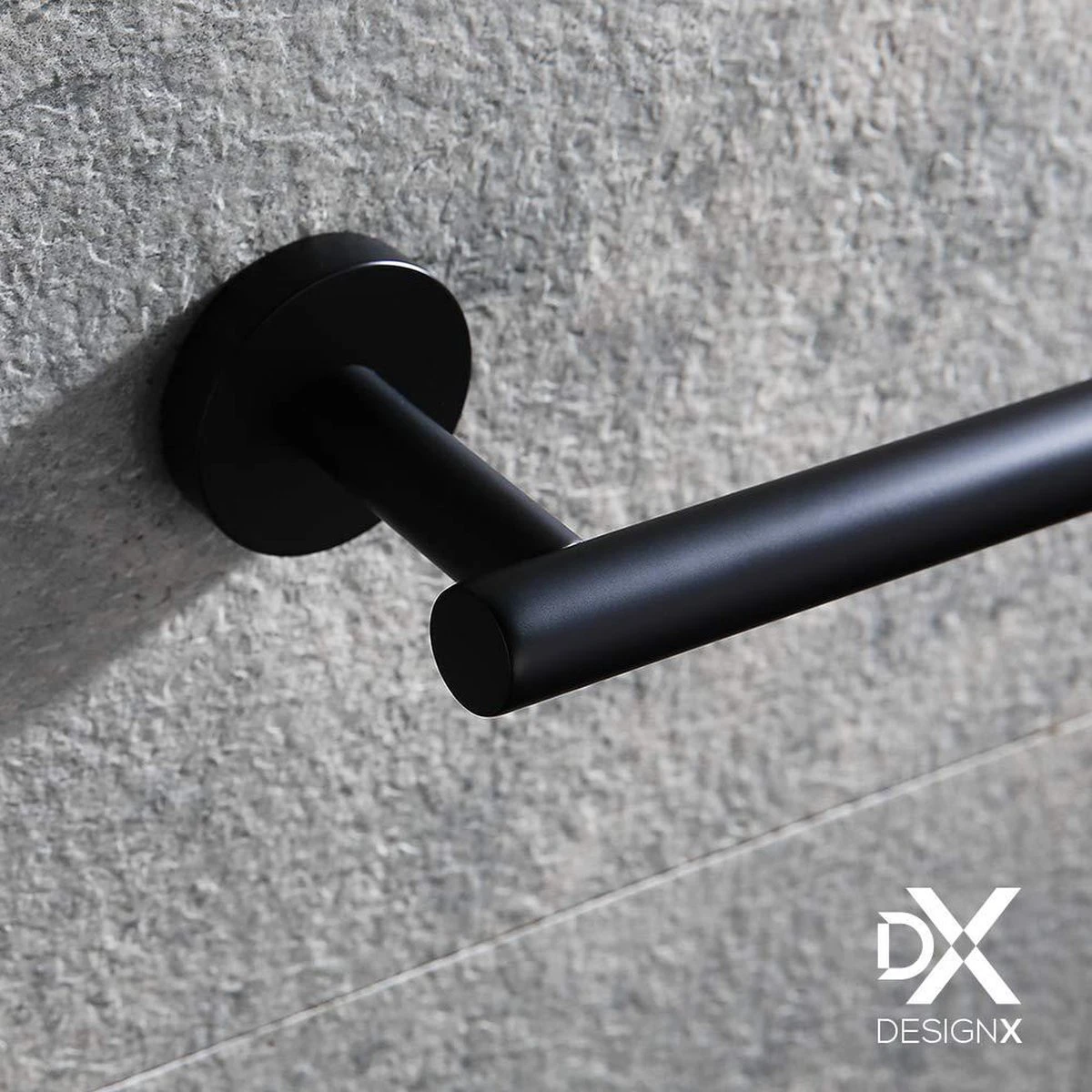 DesignX Toiletrolhouder Zwart - WC Rolhouder - Matte - Papier - Houder - Incl. Schroeven 5 DesignX Toiletrolhouder Zwart - WC Rolhouder - Matte - Papier - Houder - Incl. Schroeven - Afbeelding 3