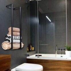 Liviner Stainless Handdoekrek - Handdoekrek Badkamer - Zwart - Handdoekenrek - Handdoekhouder - RVS -Badkamerartikelen Winkel 1200x1200 933