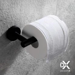 DesignX Toiletrolhouder Zwart - WC Rolhouder - Matte - Papier - Houder - Incl. Schroeven 25 DesignX Toiletrolhouder Zwart - WC Rolhouder - Matte - Papier - Houder - Incl. Schroeven -Badkamerartikelen Winkel 1200x1200 97