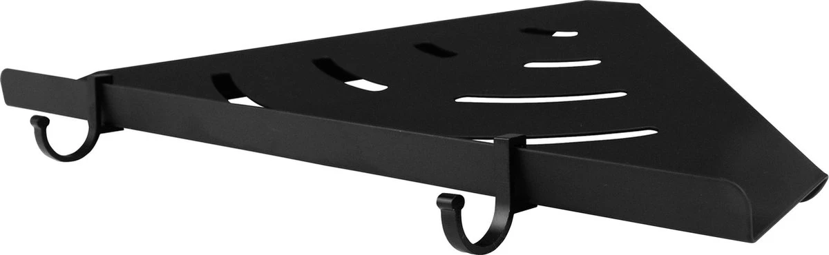 Vannons - Doucherek - Doucherek Hangend - Doucheplankje - Metaal - Set Van 2 - Zwart 8 Vannons - Doucherek - Doucherek Hangend - Doucheplankje - Metaal - Set Van 2 - Zwart - Afbeelding 7