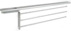 Eleganca Handdoekrek – Handdoekhouder – Handoekstang – Ideaal Voor In Keukenkastjes – Uittrekbaar – 39cm Tot 50cm – 3 Armen – Handdoekrek Badkamer – Inclusief Bevestigingsmateriaal – Handdoekhouder Keuken – Zilver -Badkamerartikelen Winkel 1200x519