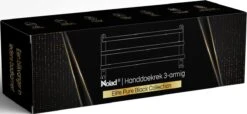 Nolad® Handdoekrek 3-armig - Handdoekhouder - Handdoekenrek - Zwart -Badkamerartikelen Winkel 1200x555
