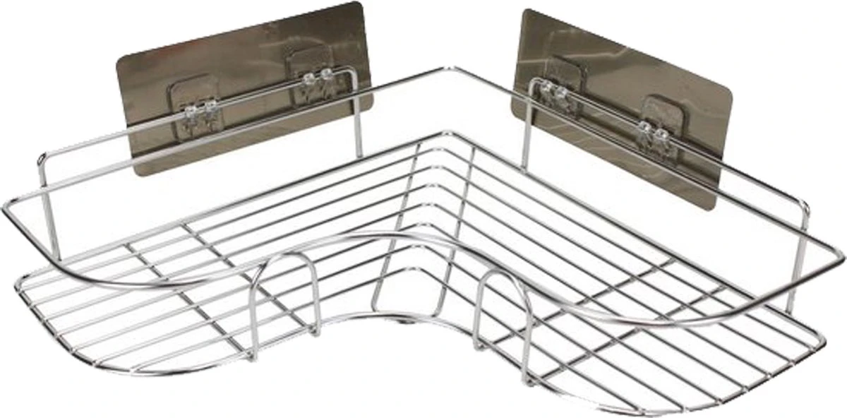 HGMD® Doucherek Zonder Boren - RVS - Zelfklevend Doucherek –Badkamerrek - Badrek - Keukenrek - Doucherek Hangend – Badkamer Accessoires - Kruidenrek 3 HGMD® Doucherek Zonder Boren - RVS - Zelfklevend Doucherek –Badkamerrek - Badrek - Keukenrek - Doucherek Hangend – Badkamer Accessoires - Kruidenrek