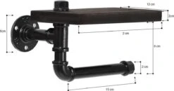 Merkloos Toiletrolhouder Met Telefoonplankje – Plankje - Toiletpapier - Zwart - WC Rolhouder – Badkamer Accesoires – Telefoonhouder -Badkamerartikelen Winkel 1200x634 1