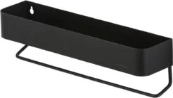 Sealskin Brix - Wandrek Met Handdoekrek 35 Cm - Zwart -Badkamerartikelen Winkel 1200x686