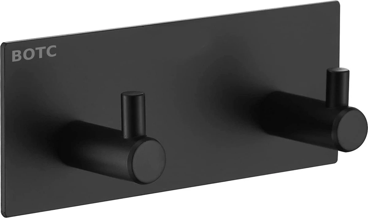 BOTC Handdoekhouder RVS - Handdoekhaakjes 2 In 1 RVS Zelfklevend - Rechthoekig Handdoek Haakjes - Handdoekhaak - Zwart 3 BOTC Handdoekhouder RVS - Handdoekhaakjes 2 In 1 RVS Zelfklevend - Rechthoekig Handdoek Haakjes - Handdoekhaak - Zwart