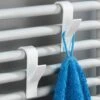 Merkloos 4x Handdoek / Kleding Haak Voor Radiator - Verwarming Kledinghaak Hangend - Handdoekradiator Haakjes - Ophanghaak -Badkamerartikelen Winkel 1200x720
