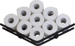 LOFT42 Jef Reserverolhouder - Zwart Metaal - 51x10x13 -Badkamerartikelen Winkel 1200x733