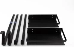 Doucherek Zonder Boren - Zwart - 2-Laags Doucherekje - Hangend Aan Douchewand 15 Doucherek Zonder Boren - Zwart - 2-Laags Doucherekje - Hangend Aan Douchewand -Badkamerartikelen Winkel 1200x758