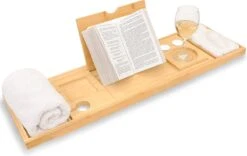 Sleepydays Luxe Badplank – Badplank Voor In Bad – Badrek - Uitschuifbaar - 75-100 Cm