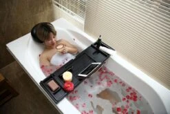 Merkloos Decopatent® Badplank - Uitschuifbaar 75 -> 110 Cm - Verstelbaar Bamboe Badrekje Voor In Bad - Boekenhouder - Tablethouder - Zwart 16 Merkloos Decopatent® Badplank - Uitschuifbaar 75 -> 110 Cm - Verstelbaar Bamboe Badrekje Voor In Bad - Boekenhouder - Tablethouder - Zwart -Badkamerartikelen Winkel 1200x800 52