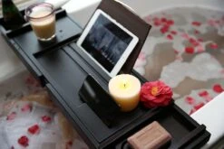 Merkloos Decopatent® Badplank - Uitschuifbaar 75 -> 110 Cm - Verstelbaar Bamboe Badrekje Voor In Bad - Boekenhouder - Tablethouder - Zwart 18 Merkloos Decopatent® Badplank - Uitschuifbaar 75 -> 110 Cm - Verstelbaar Bamboe Badrekje Voor In Bad - Boekenhouder - Tablethouder - Zwart -Badkamerartikelen Winkel 1200x800 53