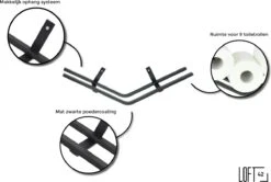 LOFT42 Jef Reserverolhouder - Zwart Metaal - 51x10x13 -Badkamerartikelen Winkel 1200x808 1