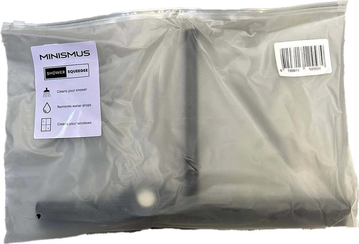 Minismus Extra Brede Douchewisser Met Ophanghaak - Raamwisser - Silicone Douchetrekker Badkamer - 33 Cm Breed - Zwart 8 Minismus Extra Brede Douchewisser Met Ophanghaak - Raamwisser - Silicone Douchetrekker Badkamer - 33 Cm Breed - Zwart - Afbeelding 6