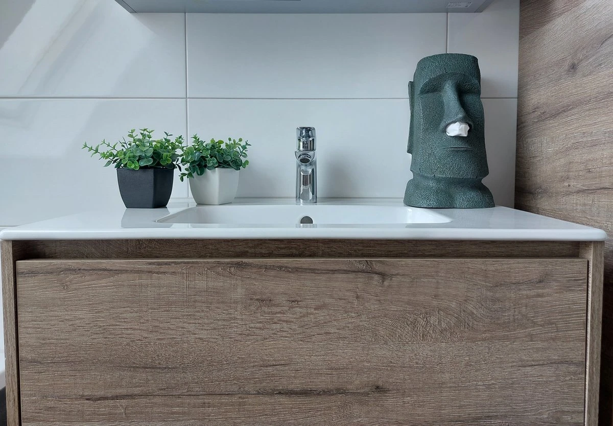 Rotary Hero® Moai - Tissue Box Houder Voor Zakdoeken Tissue Dispenser Cosmeticadoekjesbox - Voor Keuken Badkamer Slaapkamer - Rechthoekig - 18x19x31.5 Cm 5 Rotary Hero® Moai - Tissue Box Houder Voor Zakdoeken Tissue Dispenser Cosmeticadoekjesbox - Voor Keuken Badkamer Slaapkamer - Rechthoekig - 18x19x31.5 Cm - Afbeelding 3